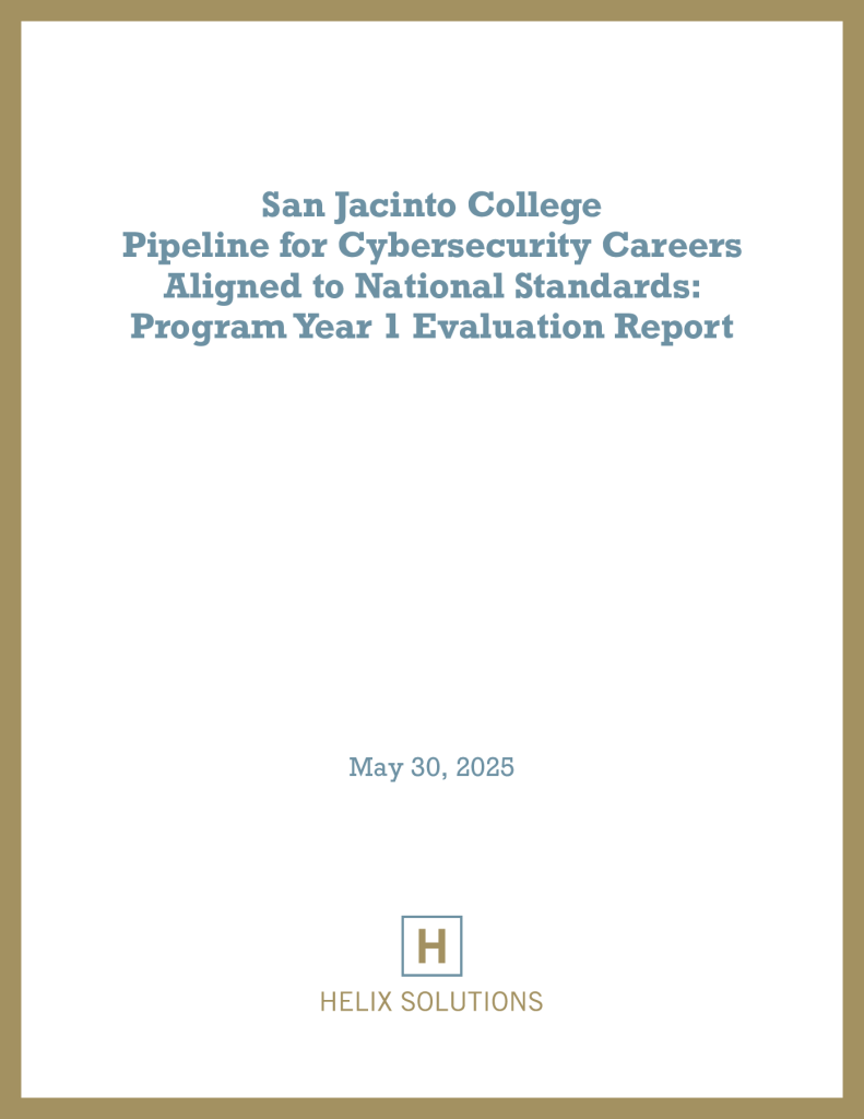 San Jacinto College Pipeline for Cybersecurity Careers Aligned to National Standards preview